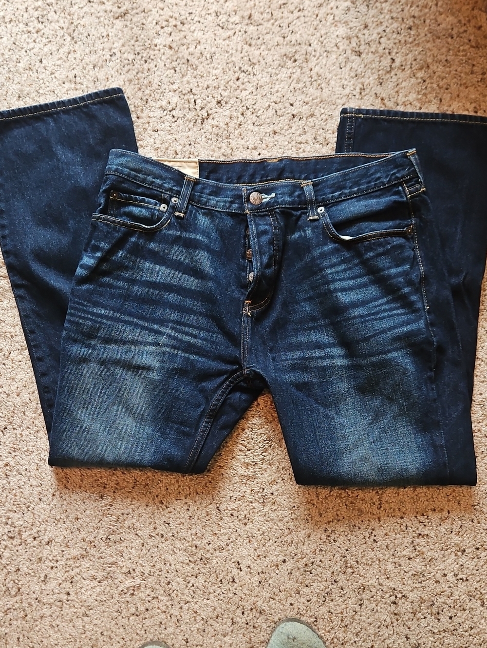 Hollister Men's Dark Blue Jeans